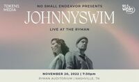 Thumbnail image for the event JOHNNYSWIM, Bryan Sutton & Dr. Curt Thompson supplied by the hosting site