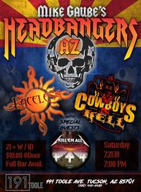 Thumbnail image for the event Tribute of decades Featuring:, Cowboys 'n' Hell, Faceless, Maiden AZ @ 191 Toole supplied by the hosting site