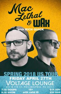 Thumbnail image for the event WAX, Mac Lethal supplied by the hosting site