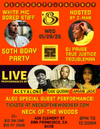 Thumbnail image for the event White Mic(Bored Stiff) 50th Birthday Party supplied by the hosting site