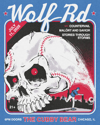 Thumbnail image for the event Wolf Rd w/ Countervail, Malört and Savior & Stories through Storms supplied by the hosting site