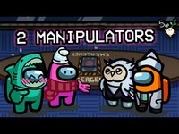 Thumbnail for the 5up - 2 minecraft streamers vs 8 normal people in Among Us! link, provided by host site