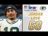 Thumbnail for the '68 - 68: Jordan Love (QB, Packers) | Top 100 Players of 2025 link, provided by host site