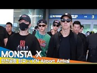 Thumbnail for the Monsta X - 몬스타엑스, 인천공항 입국✈️ Airport Arrival Newsen link, provided by host site