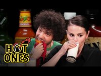 Thumbnail for the Selena Gomez - And benny blanco Burn With Love While Eating Spicy Wings | Hot Ones link, provided by host site