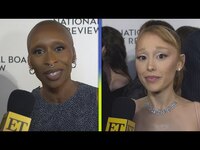 Thumbnail for the Ariana Grande - And Cynthia Erivo on Jonathan Bailey's Shirtless Wicked Scene (Exclusive) link, provided by host site