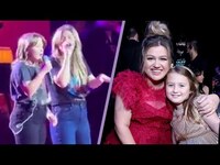 Thumbnail for the Kelly Clarkson - And Daughter River Rose Perform Surprise 'Heartbeat Song' Duet link, provided by host site