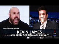 Thumbnail for the Kevin James - And Jimmy Get into a Fight During an Interview | The Tonight Show Starring Jimmy Fallon link, provided by host site