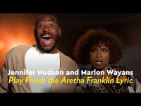 Thumbnail for the Jennifer Hudson - And Marlon Wayans Play Finish the Aretha Franklin Lyric | POPSUGAR Pop Quiz link, provided by host site