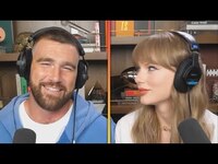 Thumbnail for the Taylor Swift - And Travis Kelce FLIRT as She Announces TS12: 'The Life of a Showgirl' link, provided by host site