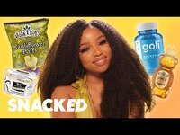 Thumbnail for the Chloe - Bailey Breaks Down Her Favorite Snacks | Snacked link, provided by host site