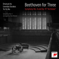 Thumbnail for the Ludwig van Beethoven - Beethoven for Three: Symphony No. 4 and Op. 97 "Archduke" link, provided by host site