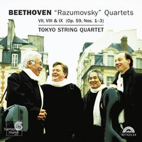 Thumbnail for the Ludwig van Beethoven - Beethoven: "Razumovsky" Quartets VII, VIII & IX (Op. 59, Nos. 1-3) link, provided by host site