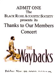 Thumbnail for the The Waybacks - Black Rose Acoustic Society link, provided by host site