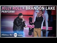Thumbnail for the Jelly Roll - + Brandon Lake Give The Gospel with "Hard Fought Hallelujah" on American Idol link, provided by host site