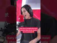 Thumbnail for the Katy Perry - Bringing the most chaotic vibes to our studio for 13 seconds 🤣 link, provided by host site