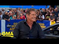 Thumbnail for the David Hasselhoff - Brings some major 80s nostalgia to 'GMA' l GMA link, provided by host site