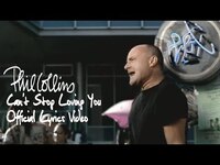 Thumbnail for the Phil Collins - Can’t Stop Loving You (Official Lyrics Video) link, provided by host site