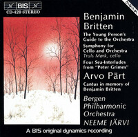 Thumbnail for the Arvo Pärt - Cantus in memoriam Benjamin Britten: Cantus in memory of Benjamin Britten link, provided by host site