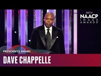 Thumbnail for the Dave Chappelle - Delivers Unforgettable Speech & Stands Strong for the People | NAACP Image Awards '25 link, provided by host site