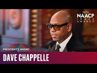 Thumbnail for the Dave Chappelle - Honored with President's Award for Comedy Excellence | NAACP Image Awards '25 link, provided by host site