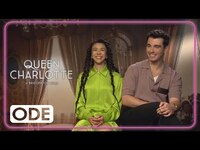 Thumbnail for the Queen - CHARLOTTE: India Amarteifio & Corey Mylchreest On Watching Bridgerton Sex Scenes With Family link, provided by host site