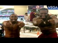 Thumbnail for the DJ Bravo - Chris Gayle & Dwayne Bravo Dance On Champion Song link, provided by host site