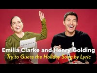 Thumbnail for the Emilia - Clarke and Henry Golding Sing and Try to Guess the Holiday Song by Lyric | POPSUGAR Pop Quiz link, provided by host site