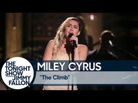 Thumbnail for the Miley Cyrus - Closes The Tonight Show with "The Climb" link, provided by host site