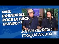 Thumbnail for the John Tesh - CNBC Uncovers Roundball Rock Obsession: John & Gib's Unfiltered Response link, provided by host site