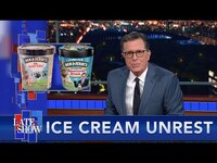 Thumbnail for the Stephen Colbert - Outraged Over Canadian "Americone Dream" Ice Cream Knockoff link, provided by host site