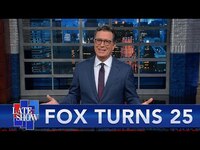 Thumbnail for the Stephen Colbert - Presents: The Best Moments From 25 Years Of Fox News link, provided by host site