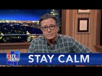 Thumbnail for the Stephen Colbert - Remains Calm As America Braces For An Election Day Like No Other link, provided by host site