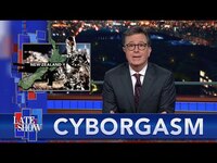 Thumbnail for the Stephen Colbert - Cyborgasm: The Race To Stop Killer Robots link, provided by host site