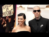 Thumbnail for the Travis Barker - ‘Constantly KISSING’ Kourtney Kardashian’s Pregnant Belly (Source) link, provided by host site