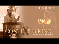 Thumbnail for the Bishop Michael A. Blue - Context is King | Bishop Marcus Benjamin link, provided by host site