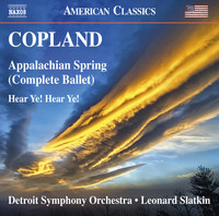 Thumbnail for the Aaron Copland - Copland: Appalachian Spring & Hear Ye! Hear Ye! link, provided by host site