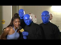 Thumbnail for the Blue Man Group - CRASHES Tiffany Haddish’s Backstage Interview (Exclusive) link, provided by host site