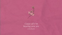 Thumbnail for the Jenna Raine - Crickets (Lyric Video) link, provided by host site