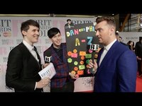 Thumbnail for the Dan and Phil - Dan & Phil's BRITs A-Z | BRIT Awards 2015 link, provided by host site