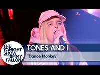 Thumbnail for the Tones and I - Dance Monkey (U.S. TV Debut) link, provided by host site