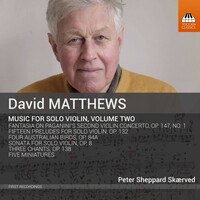 Thumbnail for the David Matthews - David Matthews: Music for Violin, Vol. 2 link, provided by host site
