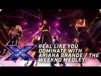 Thumbnail for the RLY - Real Like You DOMINATE with Ariana Grande / The Weeknd medley! | X Factor: The Band | The Final link, provided by host site