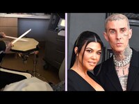 Thumbnail for the Travis Barker - Drums to His and Kourtney Kardashian's Newborn Son's Heartbeat link, provided by host site