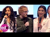 Thumbnail for the Ed Sheeran - Dua Lipa, Sam Smith and Mabel Pick Up Silver Clef Awards link, provided by host site