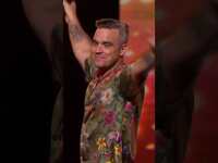 Thumbnail for the Robbie Williams - Duets with his BIGGEST FAN! | The X Factor UK | #shorts link, provided by host site