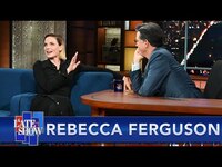 Thumbnail for the Stephen Colbert - Stephen's "Dune" Spoilers With Rebecca Ferguson link, provided by host site