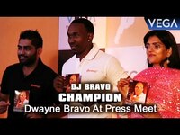 Thumbnail for the DJ Bravo - Dwayne Bravo at Press Meet Of Champion Song Launch link, provided by host site
