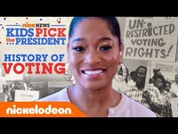 Thumbnail for the Keke Palmer - ✅ Explains the History of Voting | Nick News: Kids Pick the President link, provided by host site