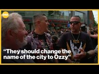Thumbnail for the Ozzy Osbourne - Fans gather for his funeral: ‘It’s almost like losing a loved one’ | GMA link, provided by host site
